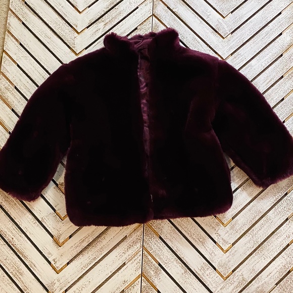 Toddler 12-18 Mo Faux Fur Jacket and Dress - Picture 3 of 5